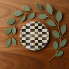 Courtly Check Ceramic Coasters — Select Your Pack & Style