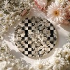Courtly Check Ceramic Coasters — Select Your Pack & Style