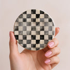 Courtly Check Ceramic Coasters — Select Your Pack & Style