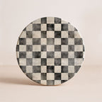 Courtly Check Ceramic Coasters — Select Your Pack & Style
