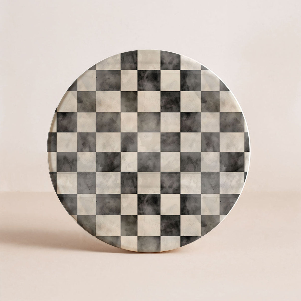 Courtly Check Ceramic Coasters — Select Your Pack & Style