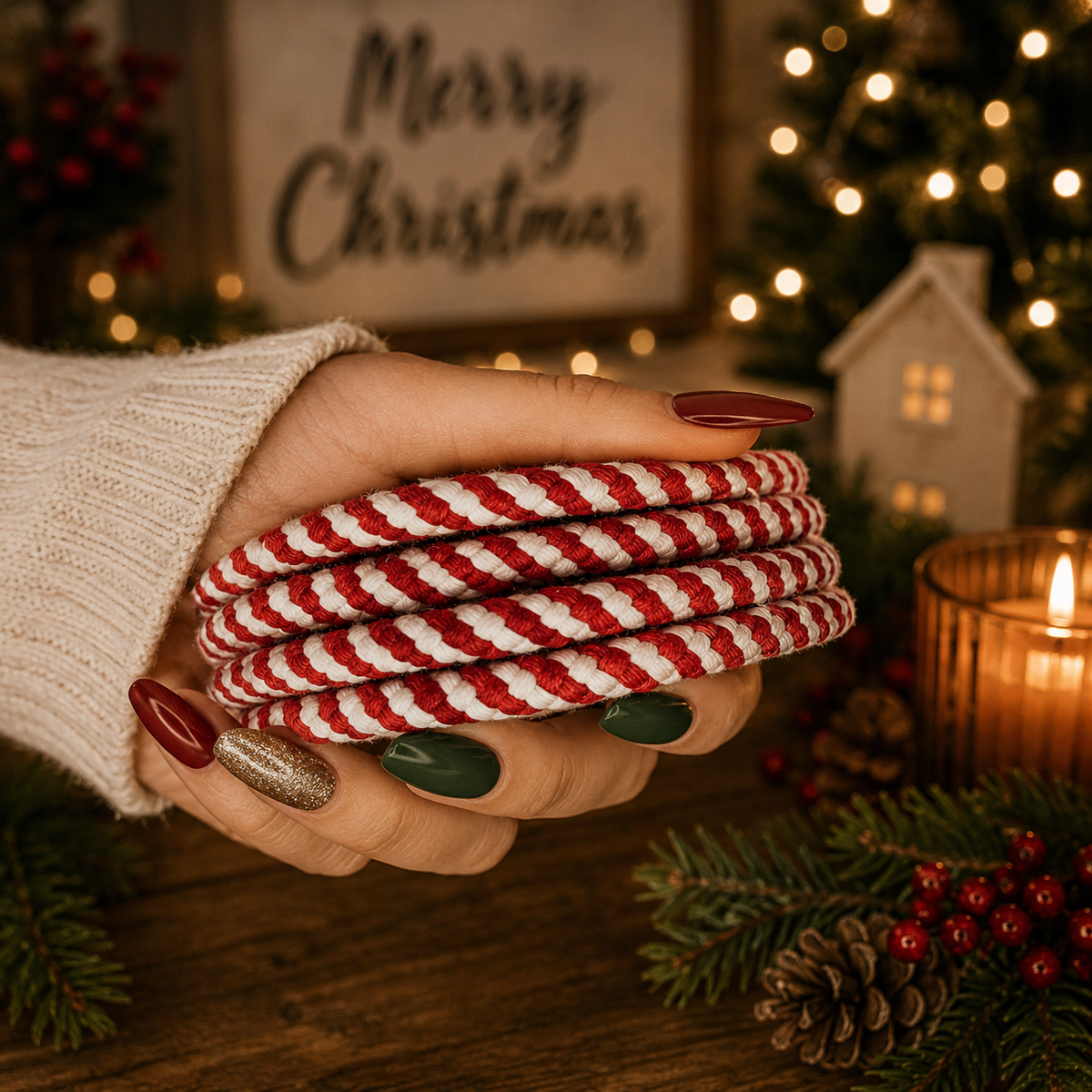 Candy Cane Coaster PRE-ORDER — Select Your Color