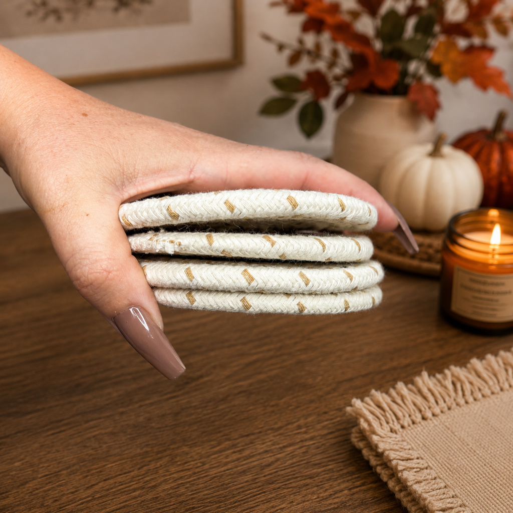 Fall Fabric Coasters — Select Your Pack & Color Story