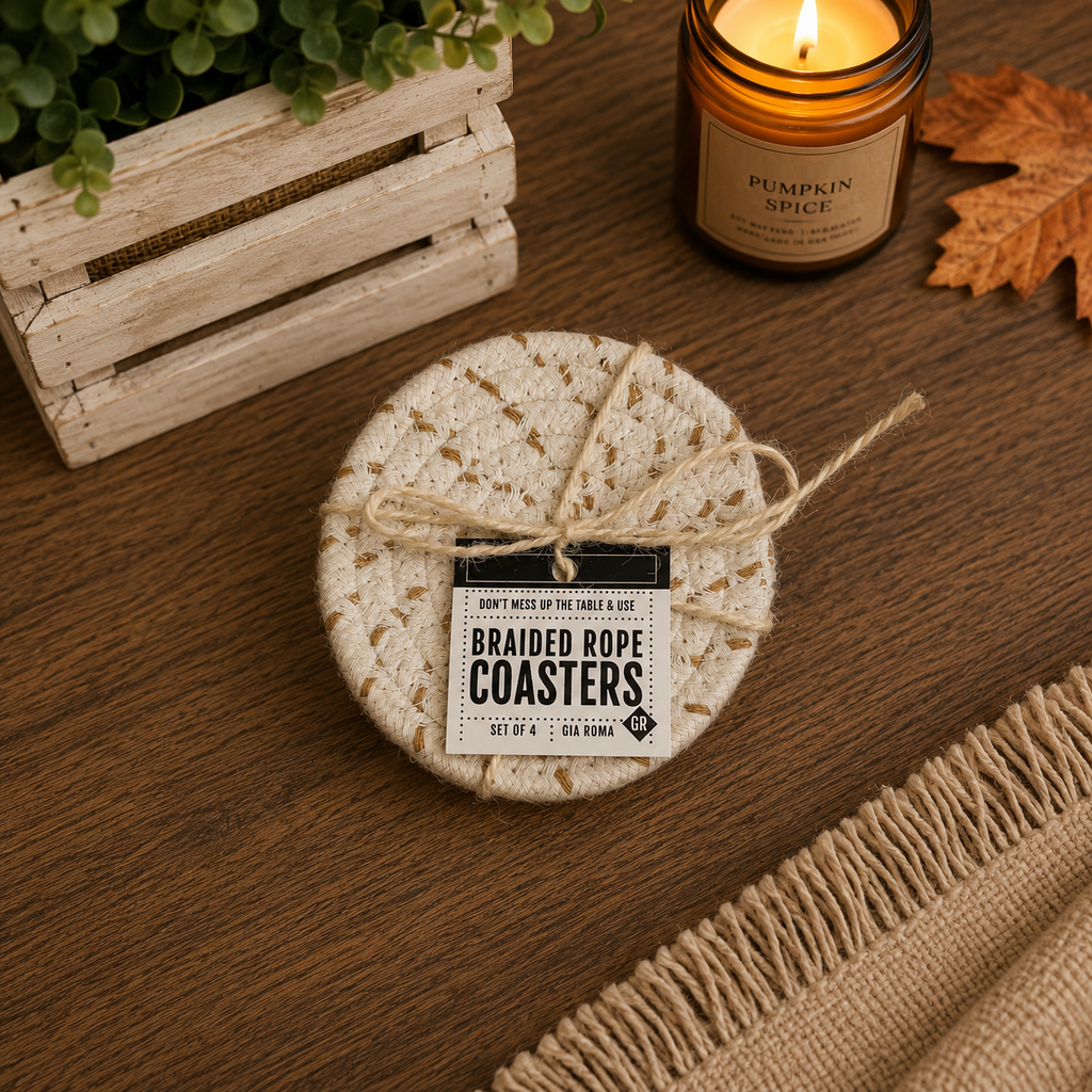 Fall Fabric Coasters — Select Your Pack & Color Story