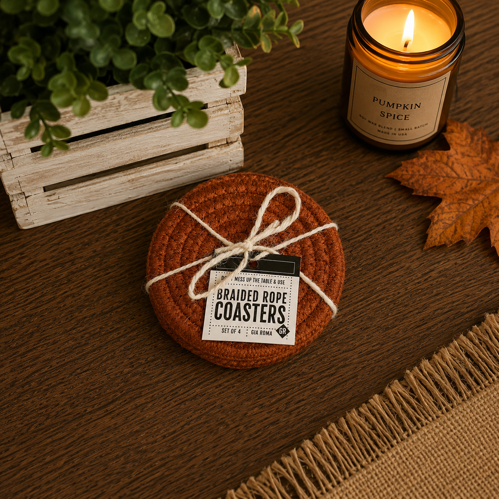 Fall Fabric Coasters — Select Your Pack & Color Story
