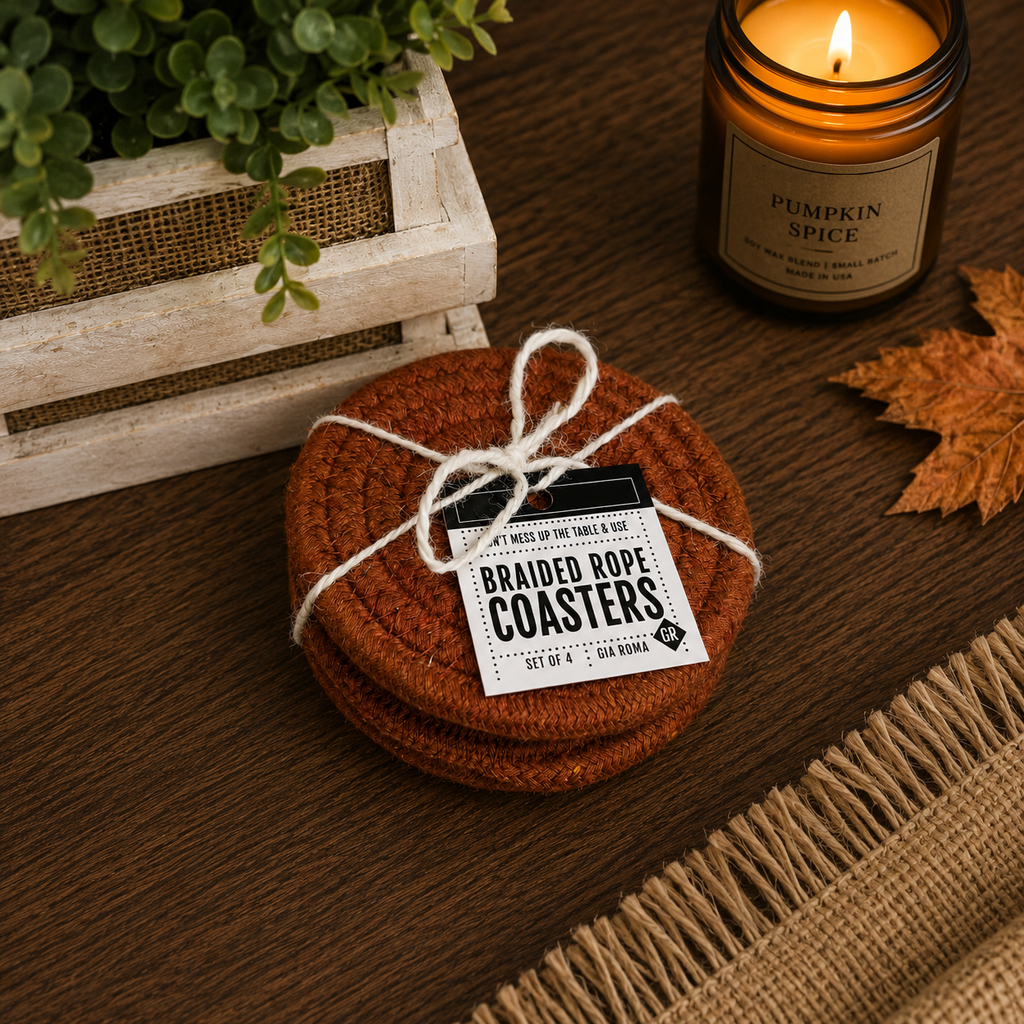 Fall Fabric Coasters — Select Your Pack & Color Story