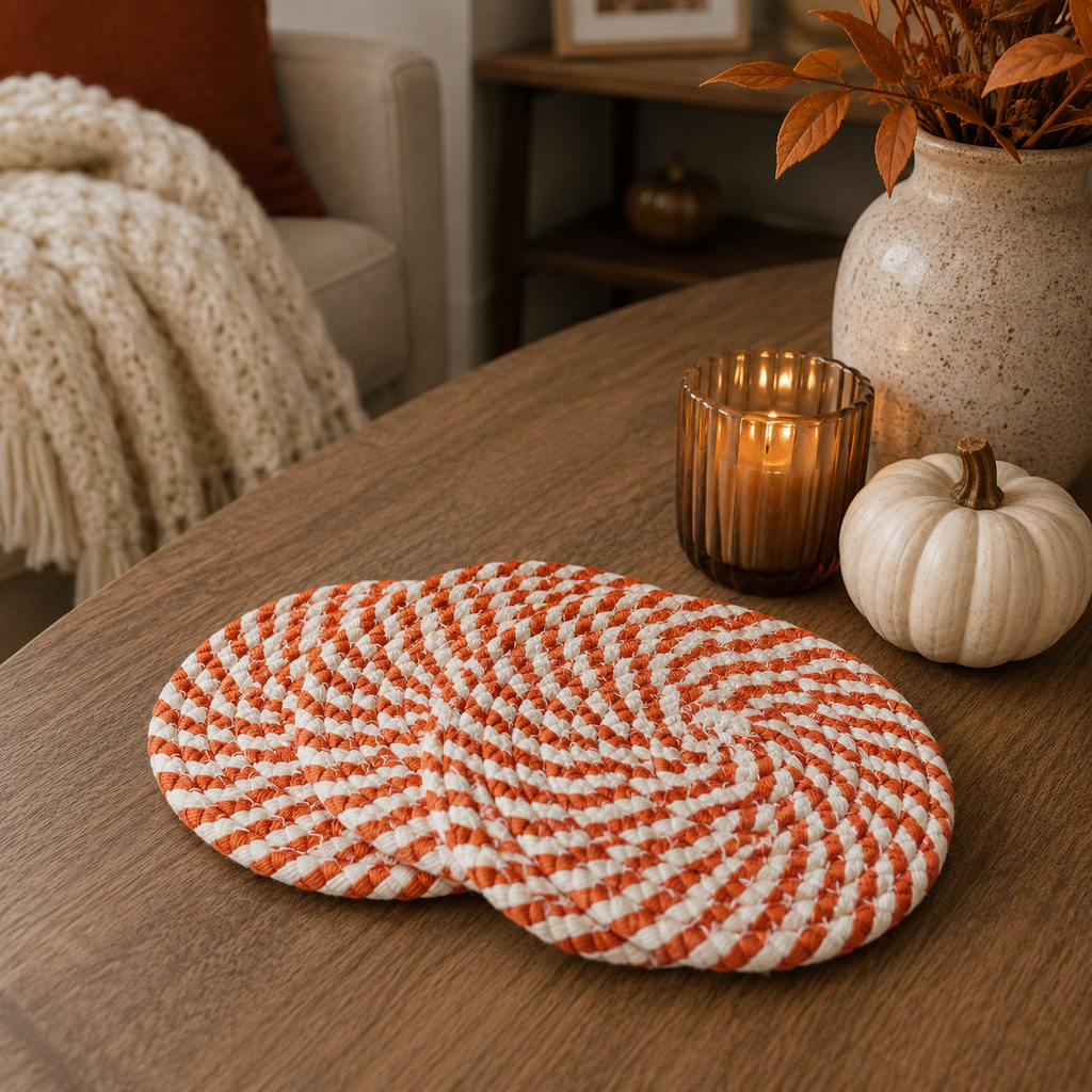Fall Fabric Coasters — Select Your Pack & Color Story