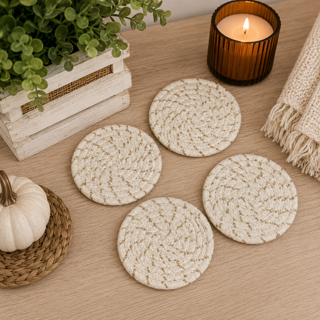 Fall Fabric Coasters — Select Your Pack & Color Story