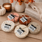Fall Fabric Coasters — Select Your Pack & Color Story