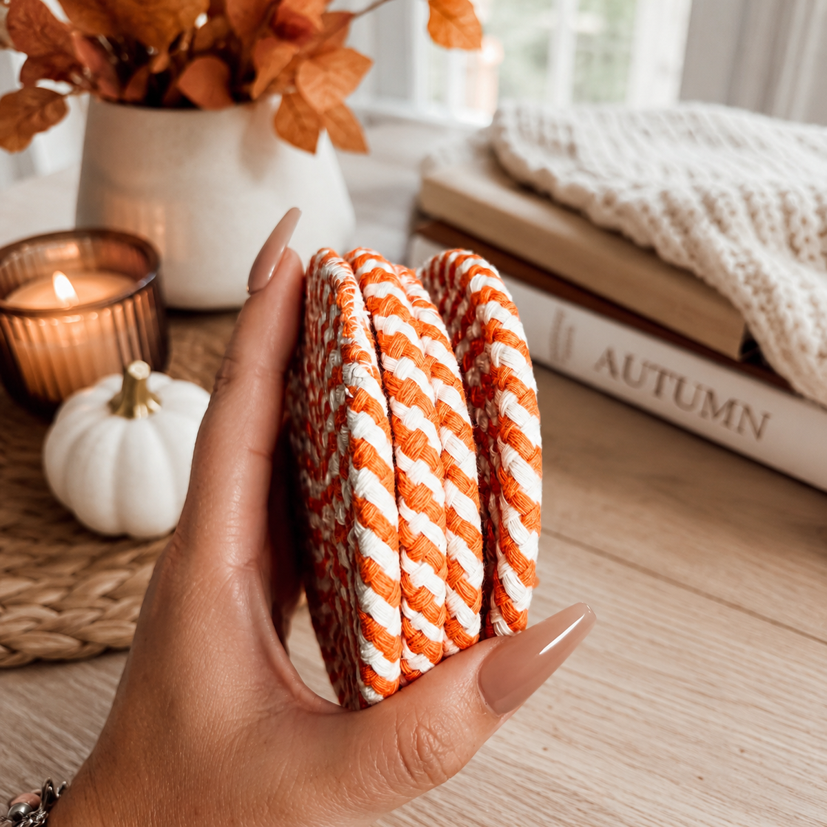Fall Fabric Coasters — Select Your Pack & Color Story