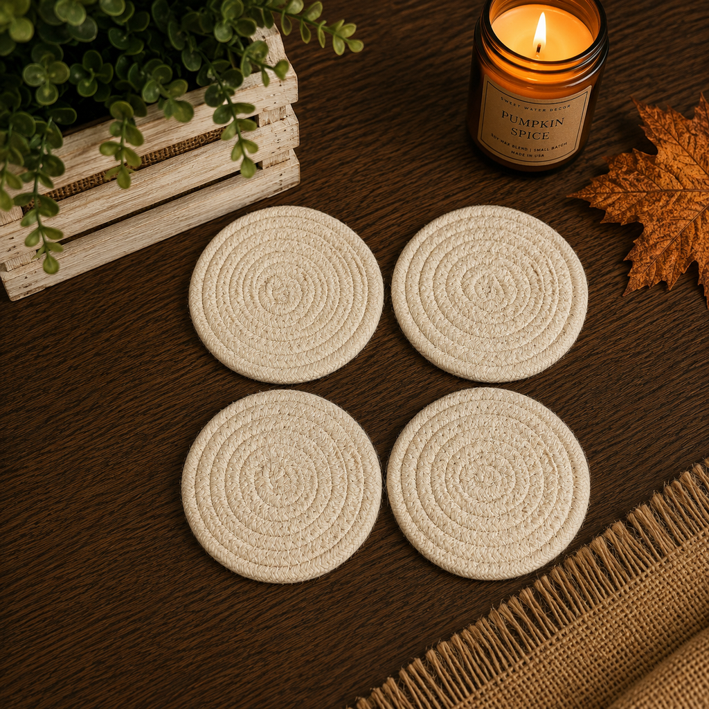 Fall Fabric Coasters — Select Your Pack & Color Story
