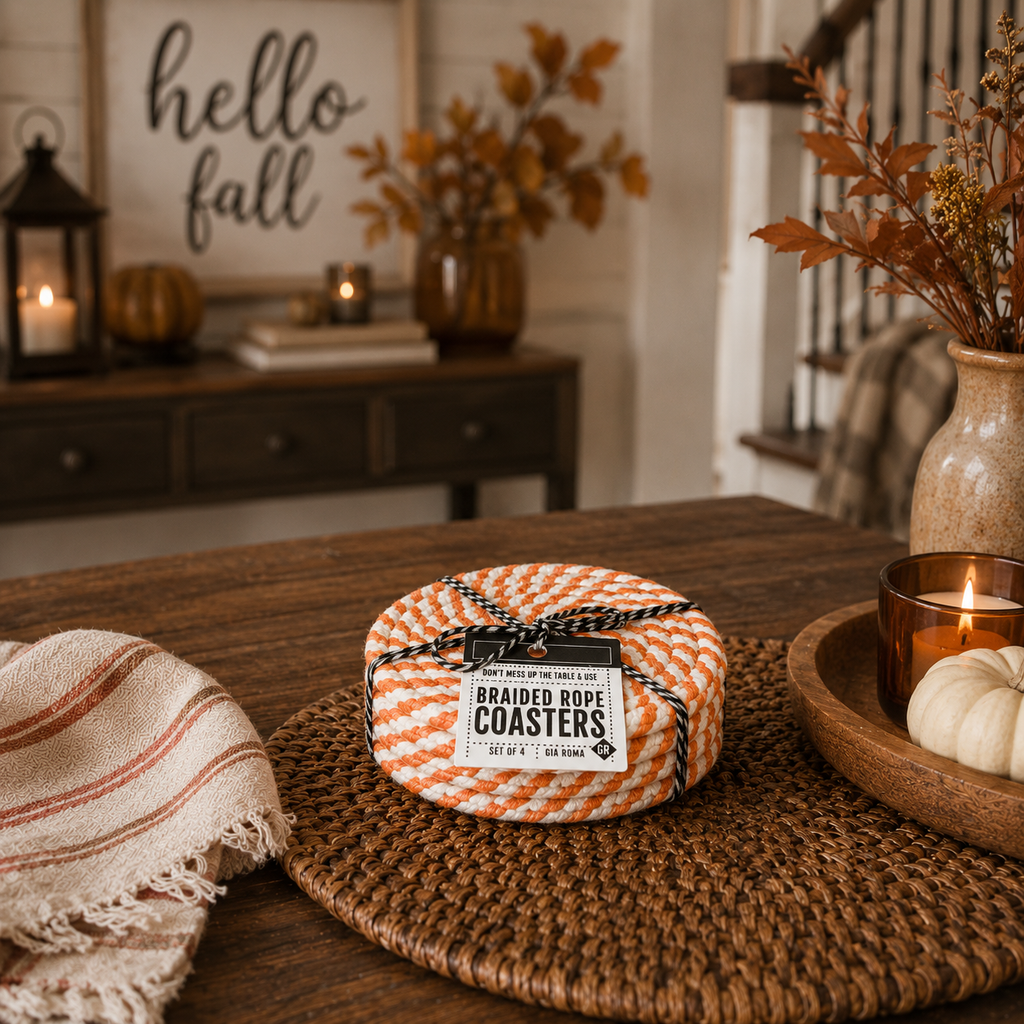 Fall Fabric Coasters — Select Your Pack & Color Story