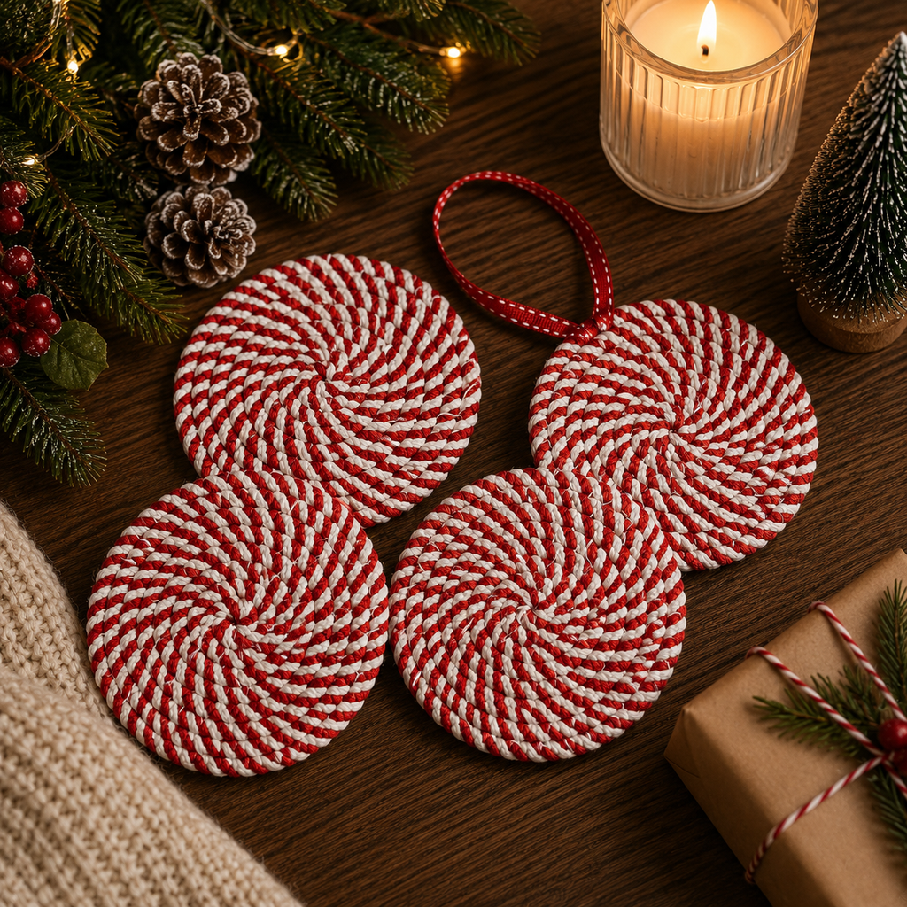 Candy Cane Coaster PRE-ORDER — Select Your Color