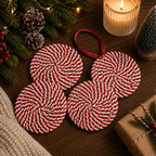 Candy Cane Coaster PRE-ORDER — Select Your Color