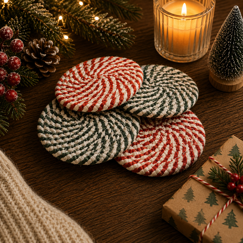 Candy Cane Coaster PRE-ORDER — Select Your Color