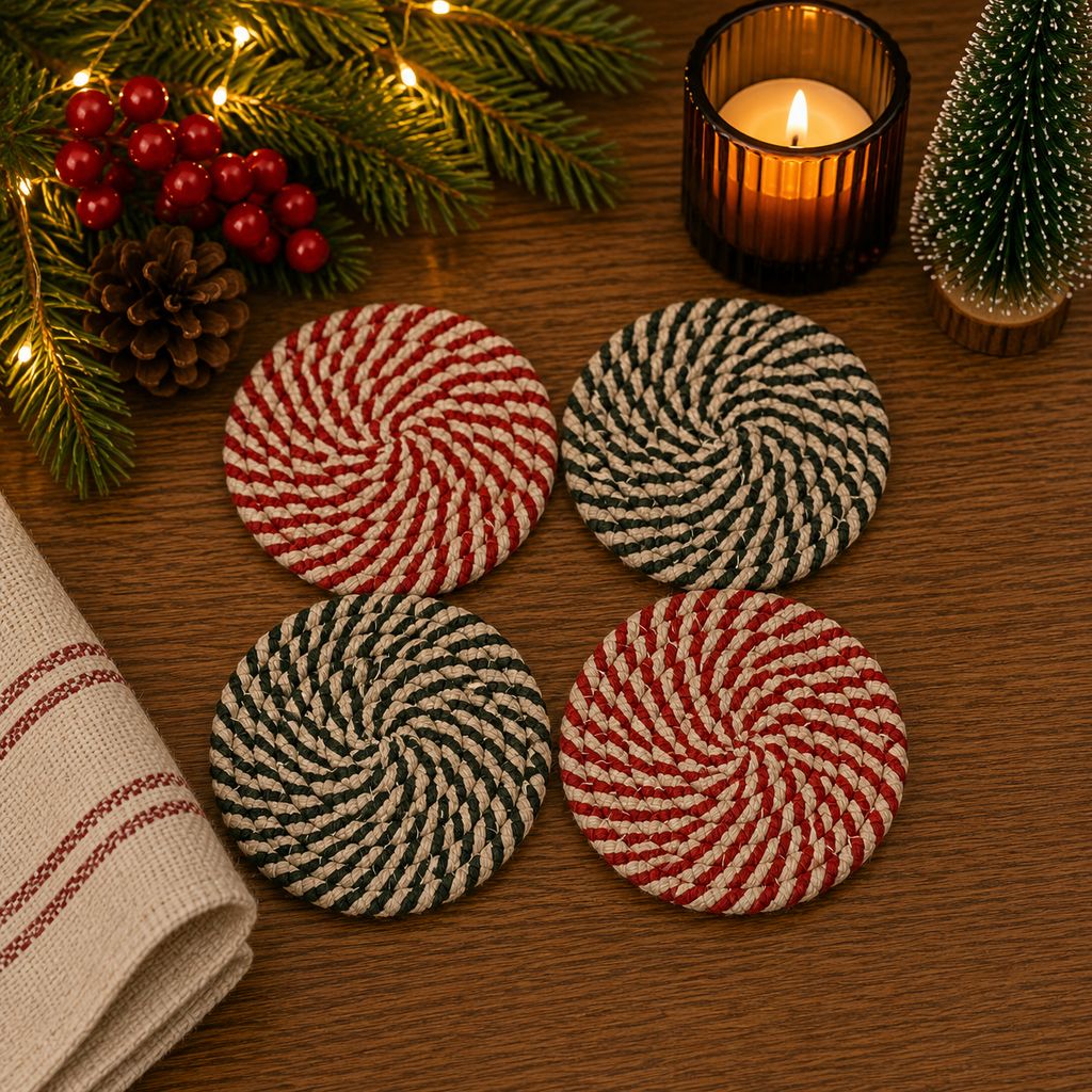 Candy Cane Coaster PRE-ORDER — Select Your Color