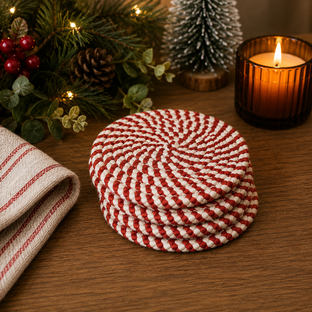 Candy Cane Coaster PRE-ORDER — Select Your Color