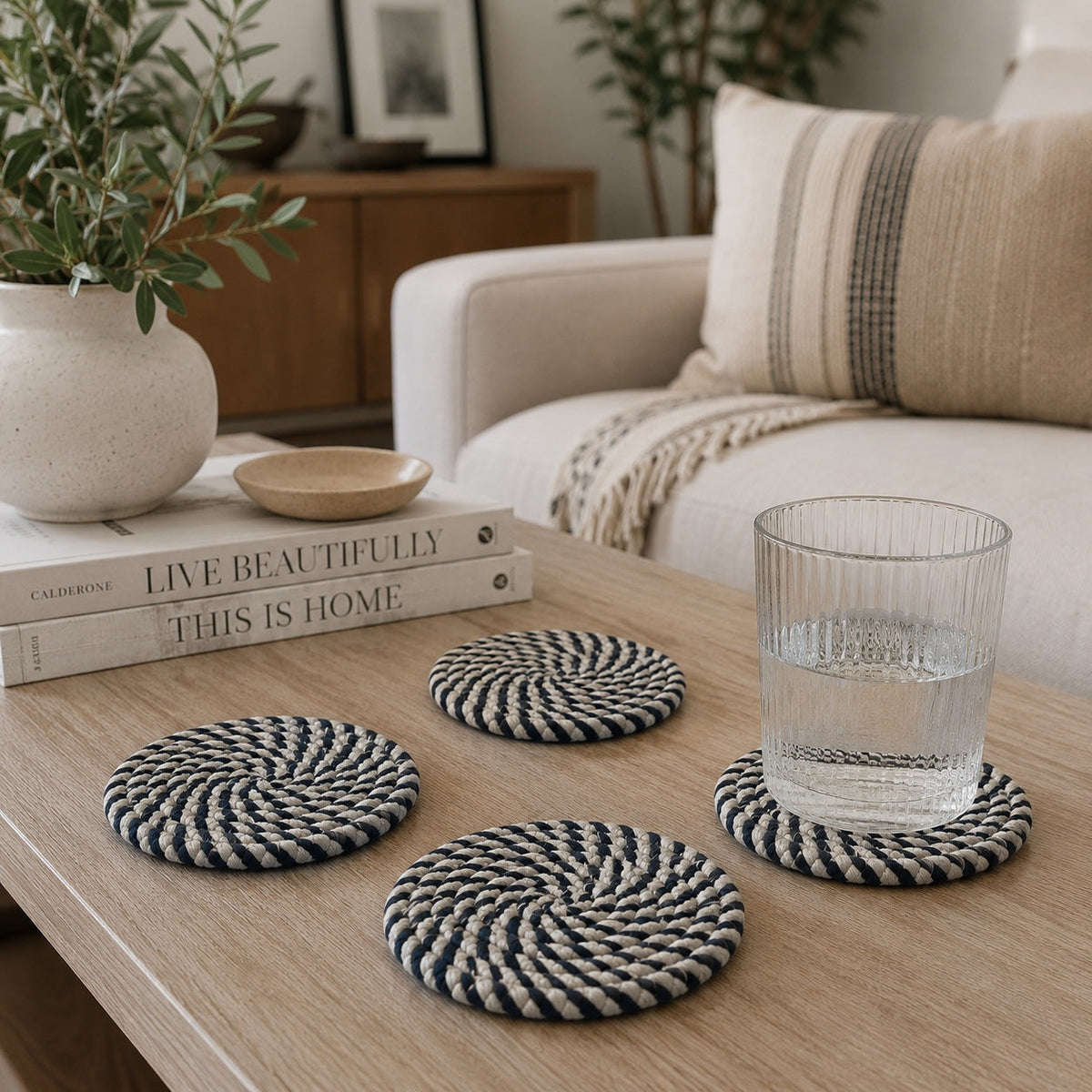 Fall Fabric Coasters — Select Your Pack & Color Story