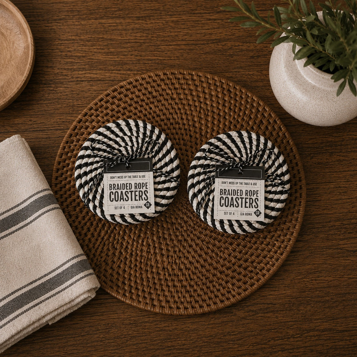 Fall Fabric Coasters — Select Your Pack & Color Story