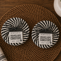 Black & White Braided Rope Coasters (Set of 4)