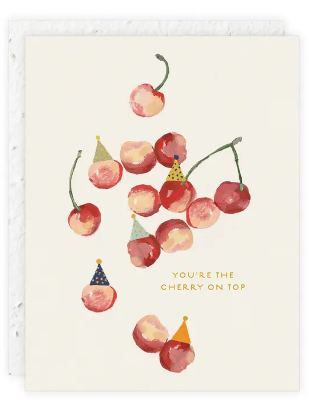 Cherry on Top - Seeded Birthday Card with PLANTABLE seed paper envelope