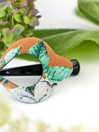 Copper Floral Arc Hair Clip