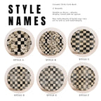 Courtly Check Ceramic Coasters — Select Your Pack & Style