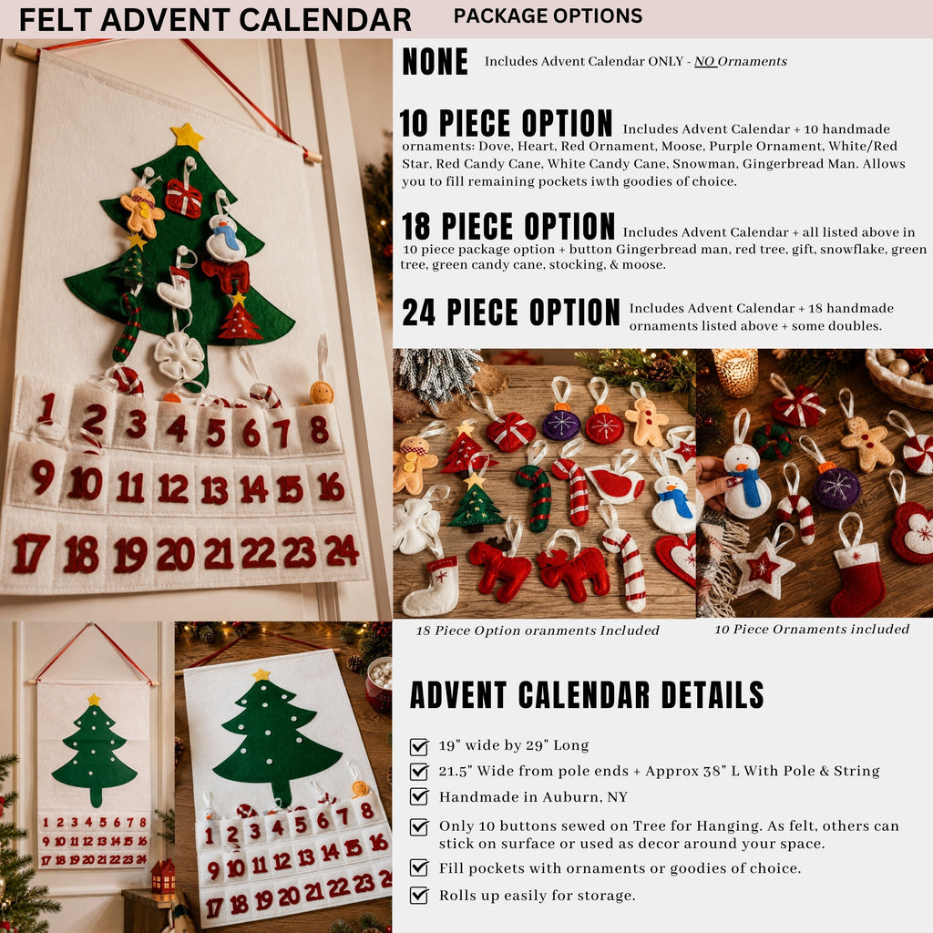 Handmade Felt Christmas Advent Calendar