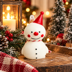 Snowman Shaped Mini Candle
