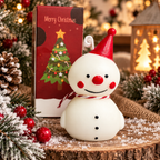 Snowman Shaped Mini Candle