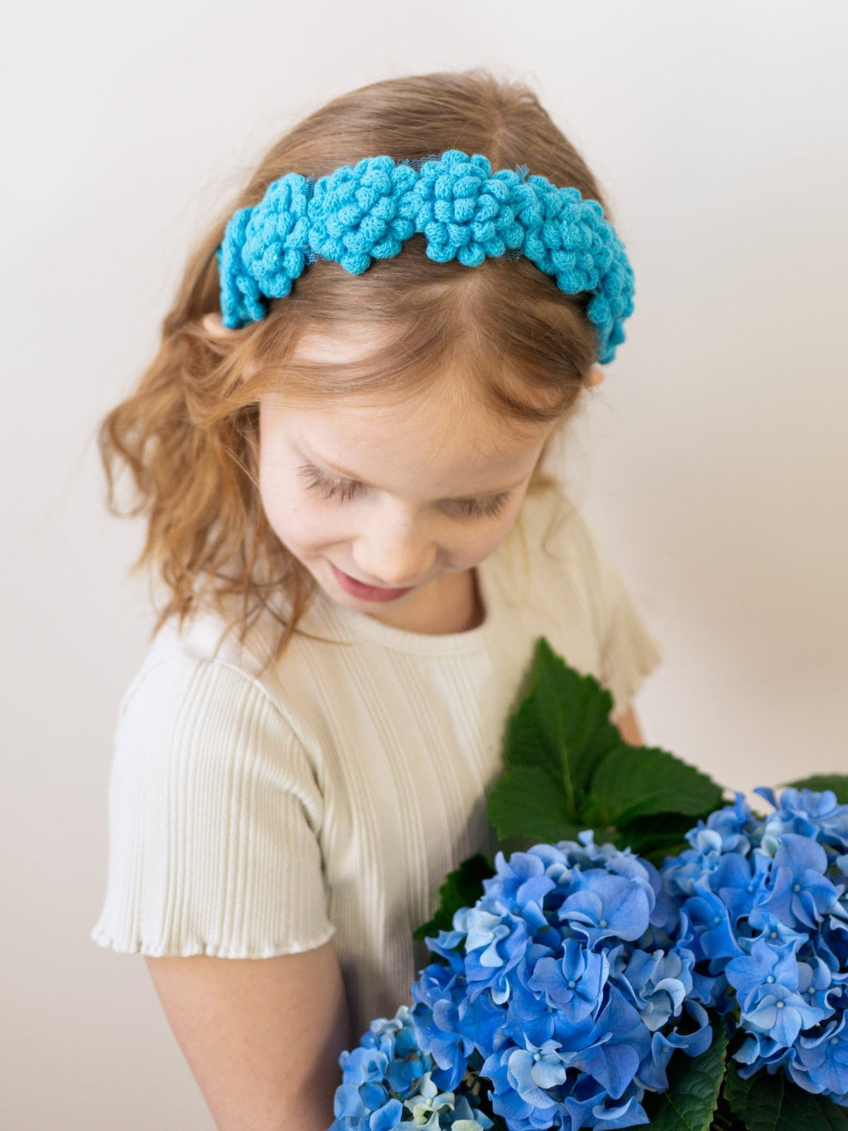 Crochet Puff Child Headband — Select Your Color
