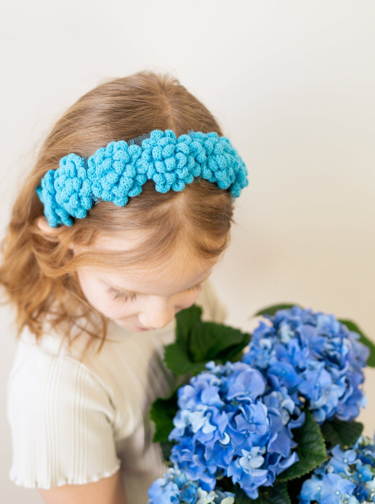 Crochet Puff Child Headband — Select Your Color