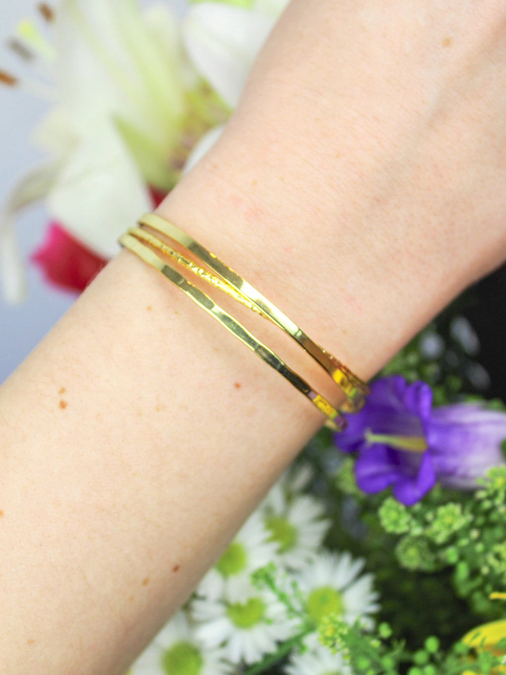 Crossed Branches Cuff Bracelet — Select Your Color