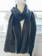 Brushed Alpaca Striped Scarf — Select Your Color