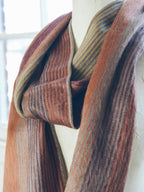 Brushed Alpaca Striped Scarf — Select Your Color