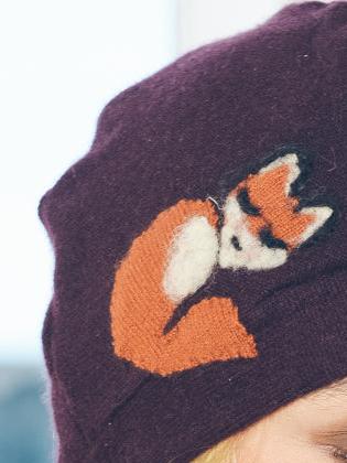 Sleeping Fox Cashmere Hat - Toddler — Select Your Color