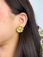 Daisy Statement Stud Earrings — Select Your Color