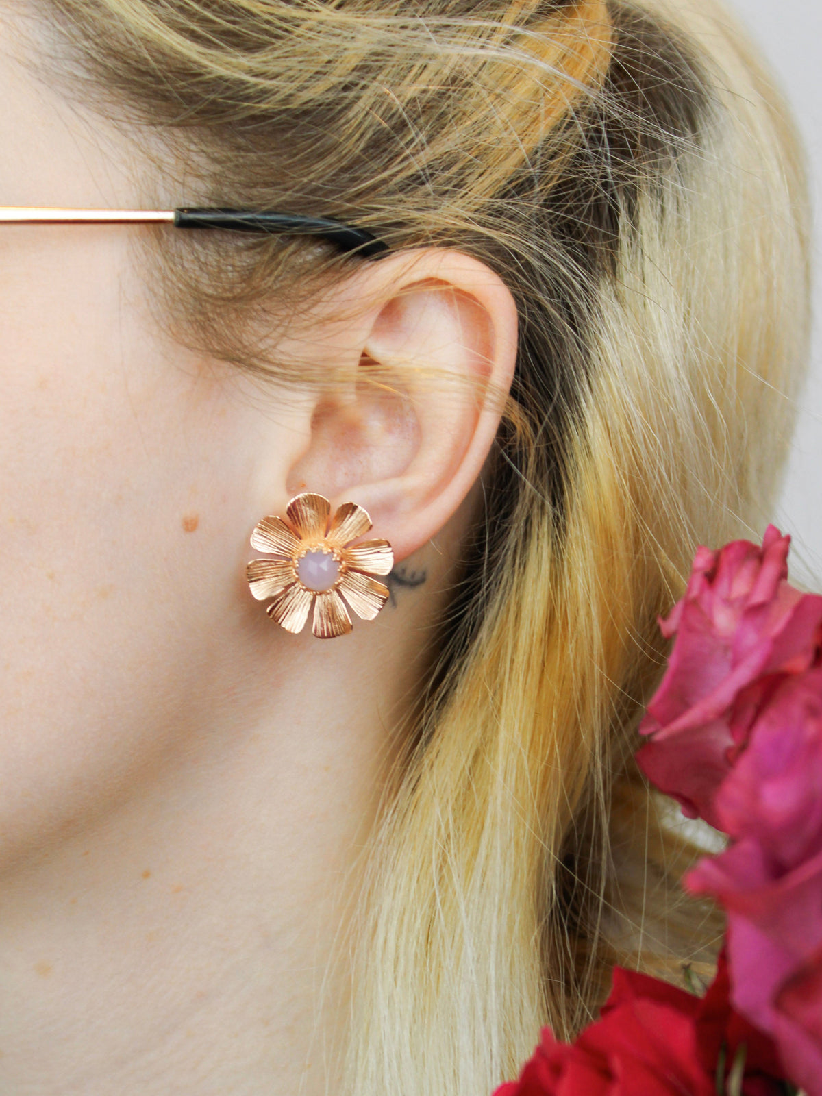 Daisy Statement Stud Earrings — Select Your Color