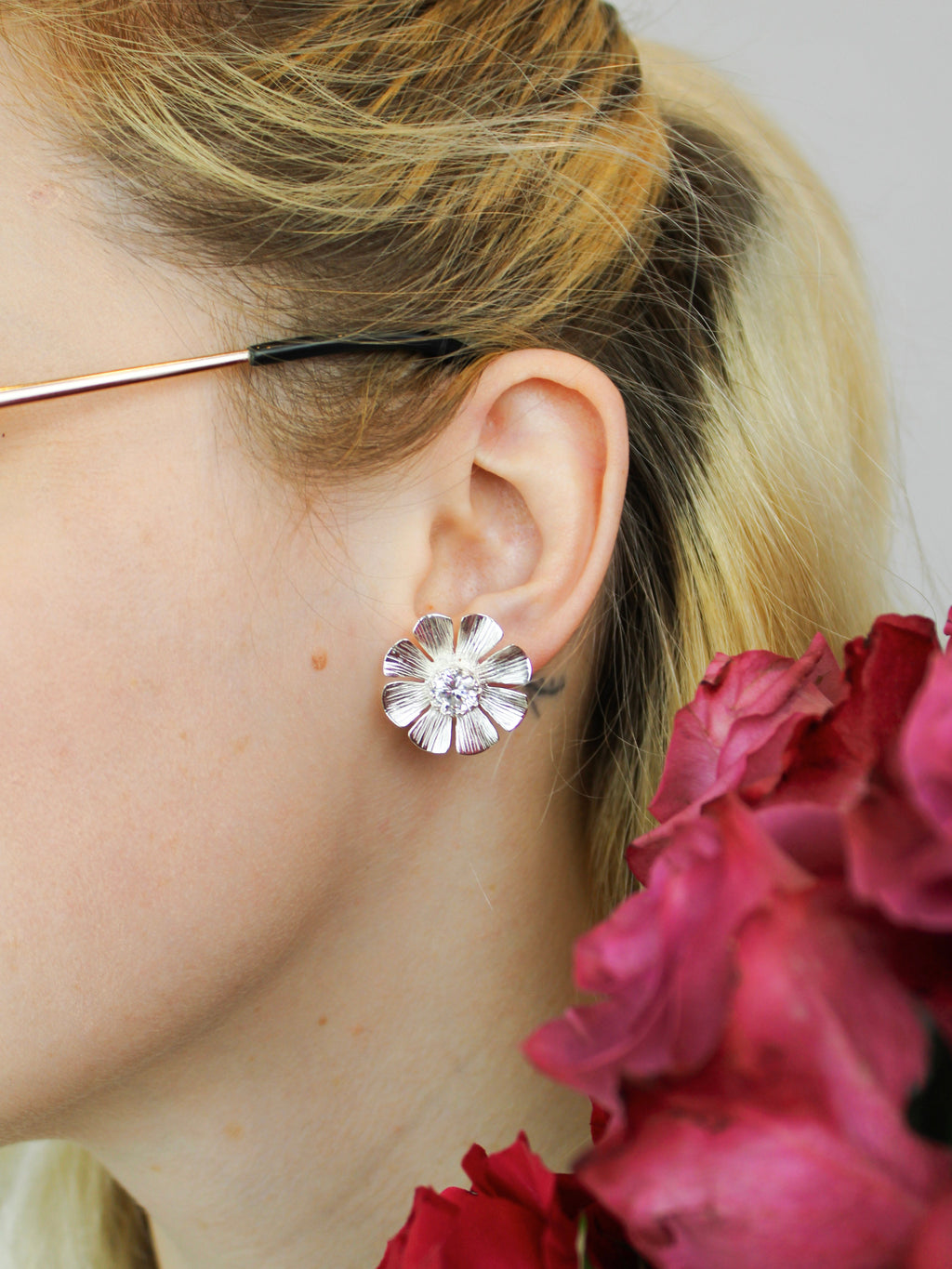Daisy Statement Stud Earrings — Select Your Color