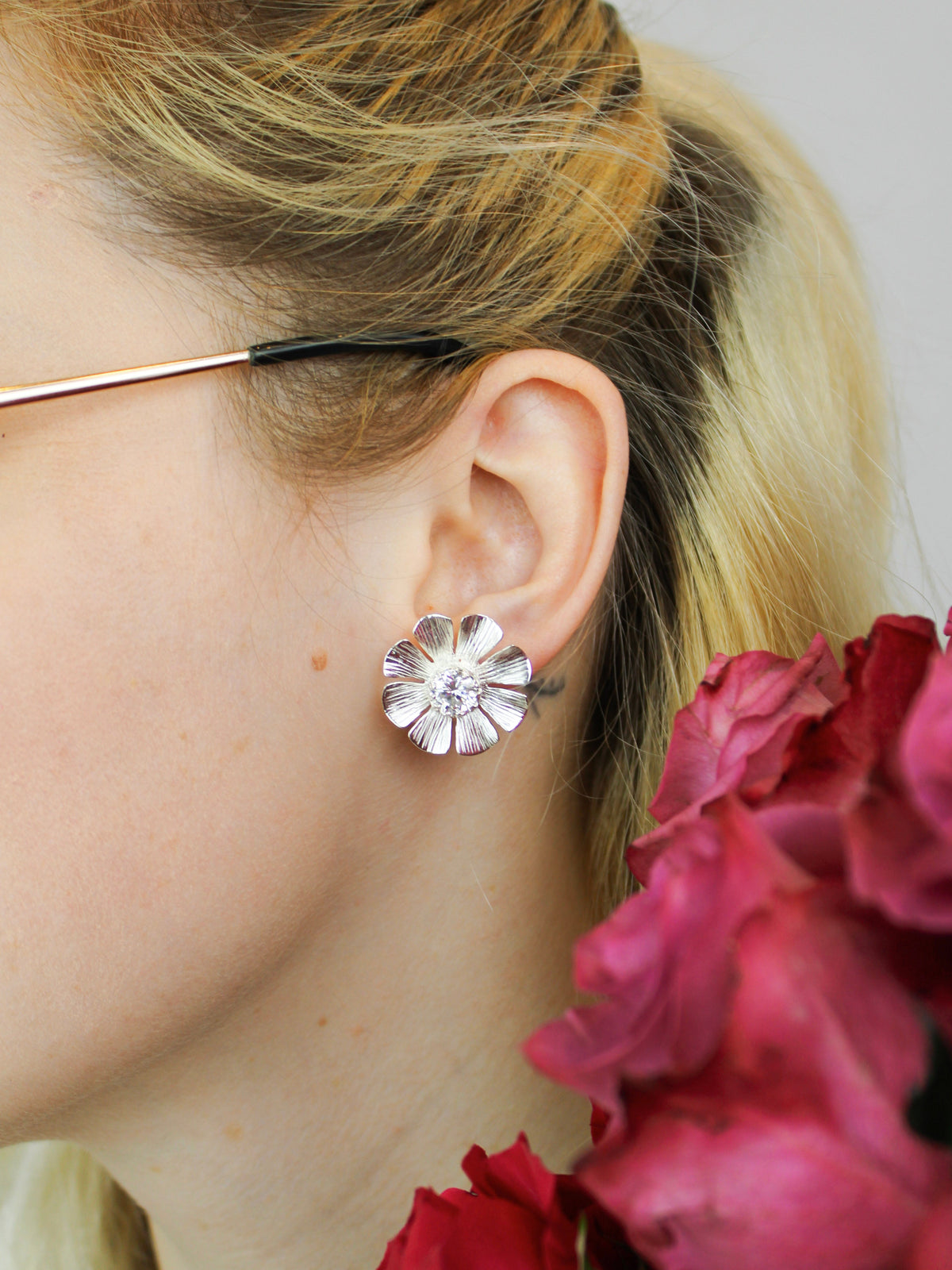 Daisy Statement Stud Earrings — Select Your Color