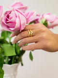 Double Wave Ring — Select Your Size