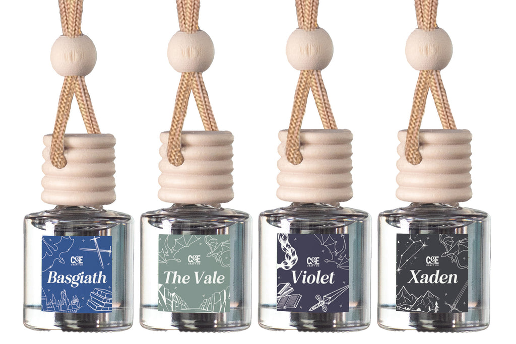 Four-Pack Hanging Refillable Car Freshener Diffusers Bundle — Choose Your Scent Pack
