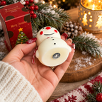 Snowman Shaped Mini Candle