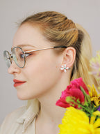 Five Petal Wild Flower Earrings — Select Your Color