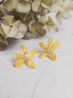 Five Petal Wild Flower Earrings — Select Your Color