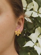 Five Petal Wild Flower Earrings — Select Your Color