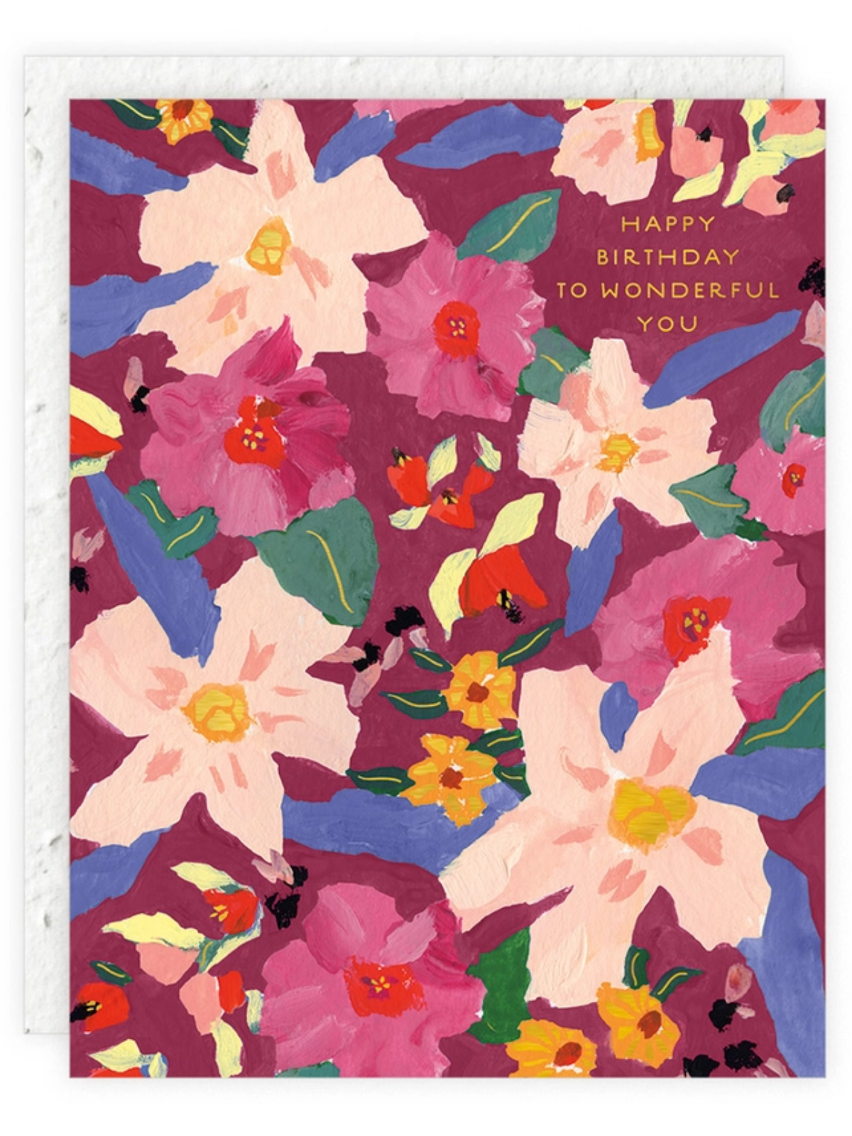 Flowers for Sunday - Seeded Birthday Card with PLANTABLE seed paper envelope