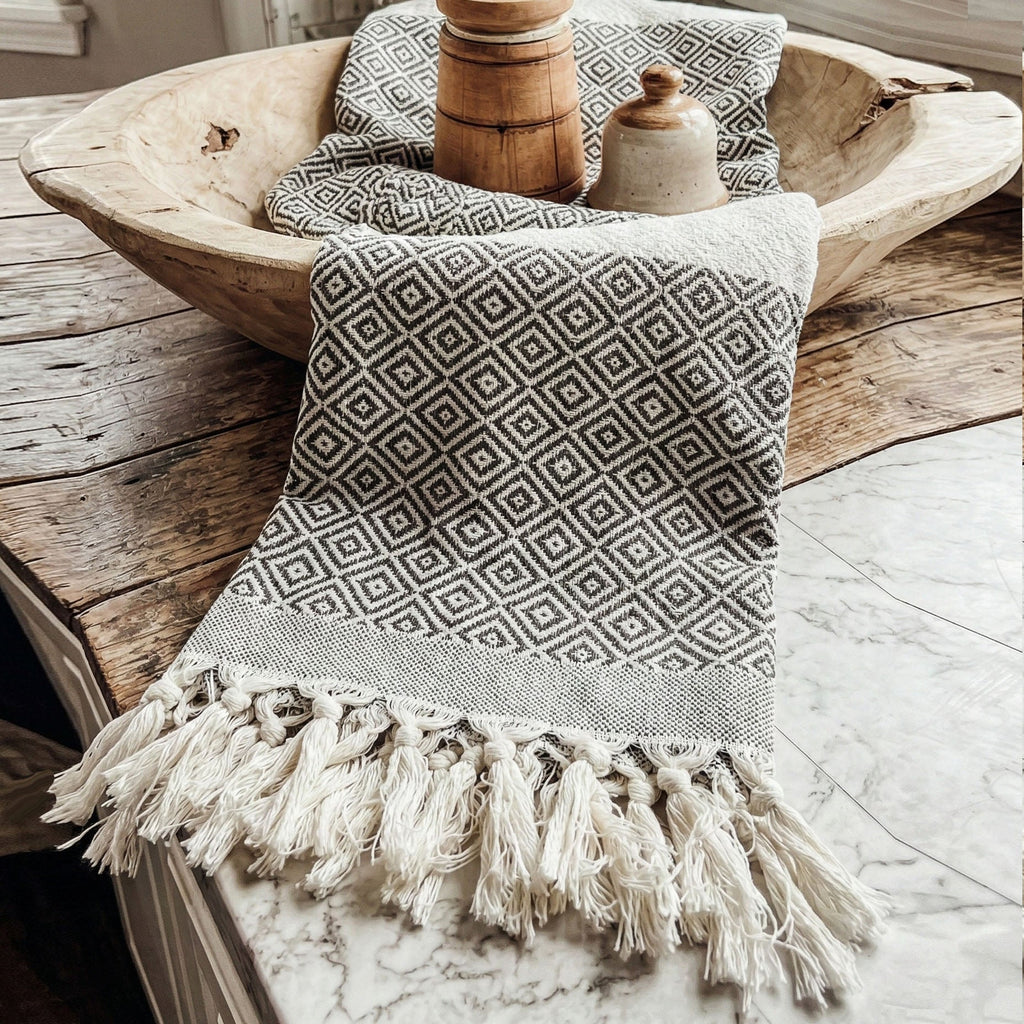 Haley Diamond XL Turkish Cotton Towel — Select Your Color