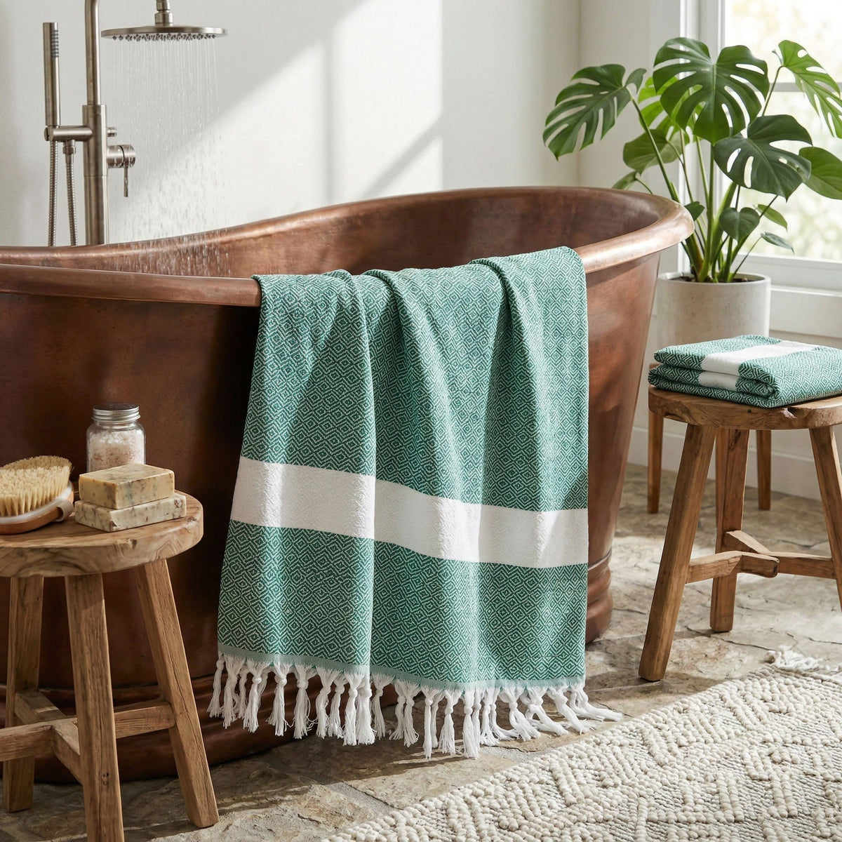Haley Diamond XL Turkish Cotton Towel — Select Your Color
