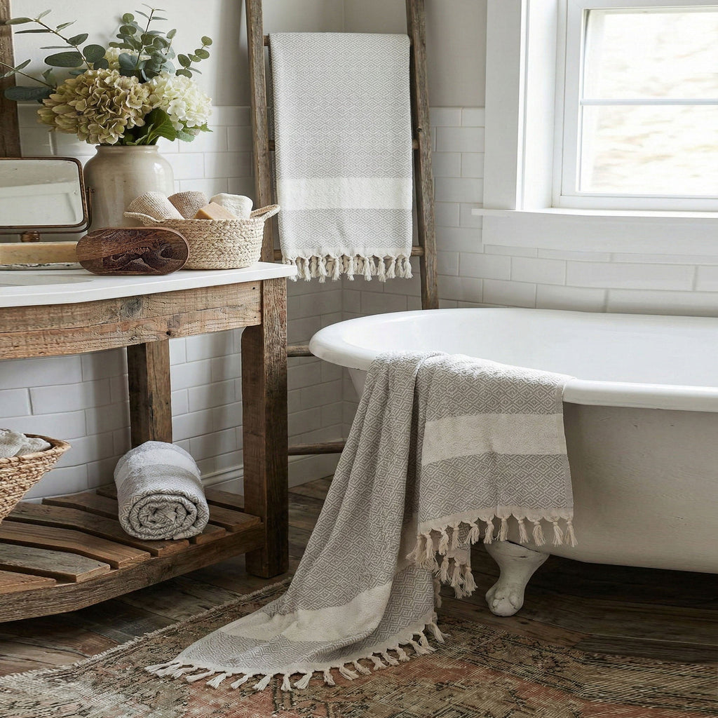 Haley Diamond XL Turkish Cotton Towel — Select Your Color